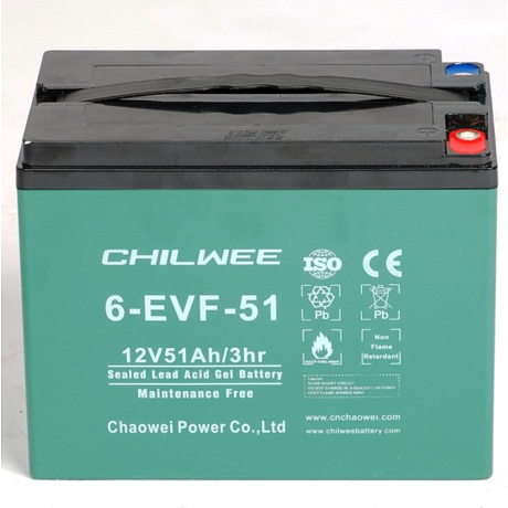 Тяговый гелевый аккумулятор CHILWEE 6-EVF-51 для поломоечной машины LavorPRO Dinamic 45B картинка