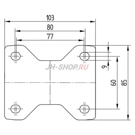 Колесо Tente ALPHA 8478UOO картинка