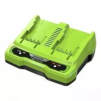 Зарядное устройство на 2 слота Greenworks G40UC2, 40V