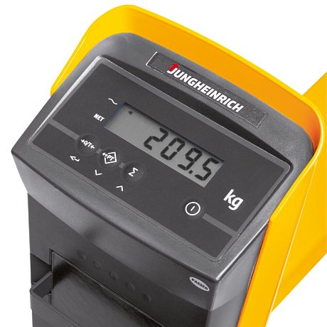 Весовая гидравлическая тележка (рохля) Jungheinrich AMW 22P V-BV, 2200 кг, 1150х540 мм, с полиуретановыми колесами картинка
