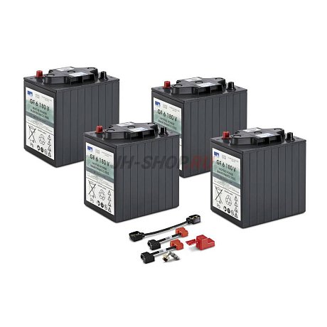 Комплект гелевых АКБ для поломоечной машины Kärcher GEL 4X 6V/180AH картинка