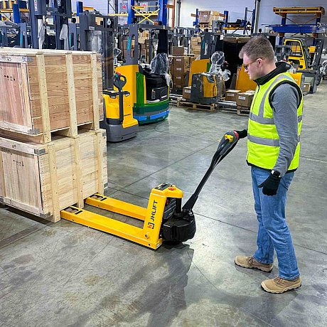 Низкопрофильная электротележка самоходная JHLIFT EPT15H-65L, 1500 кг, 1150 x 550 мм, Li-Ion с батареей 48V, 15 Ah картинка