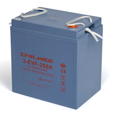 Тяговый гелевый аккумулятор CHILWEE 3-EVF-200A для подметательной машины Fiorentini SP 500 NEW картинка