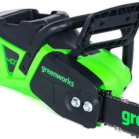 Цепная пила аккумуляторная Greenworks G24CS25K2, 40V, без АКБ и ЗУ картинка