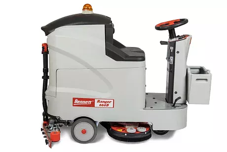 Поломоечная машина аккумуляторная с местом оператора Bennett Ranger R660b с литиевой АКБ 100 а/ч картинка