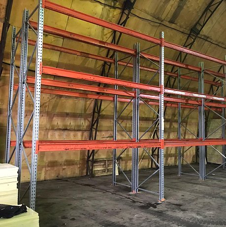 Паллетный стеллаж 6500x3600x1050 на 16 паллетомест картинка