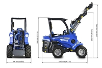 Многофункциональный шарнирно-сочлененный мини-погрузчик MULTIONE 5.2 K standart