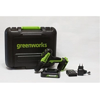 Дрель-шуруповерт аккумуляторная Greenworks GD24DD35, 24V, c АКБ 2 Ач и ЗУ