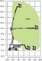 Электрический коленчатый подъемник ZOOMLION ZA16JERT, р/в 17800 мм, г/п 250 кг