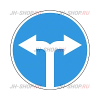 Предписывающий знак 4.1.6 — Движение направо или налево