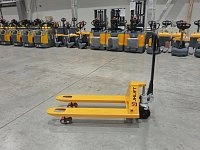 Гидравлическая тележка (рохля) JHLIFT BF25-H, 2500 кг, 1150х550 мм, усилен., с резиновыми колесами