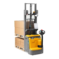 Штабелер электрический самоходный Jungheinrich EJC 214z ZT, 4100 мм с доп. подъемом опорных лап