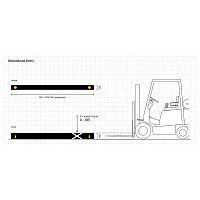 Ограждение для стеллажей iFlex ForkGuard Kerb