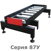 Роликовый стол одинарный стационарный для батареи (87У)