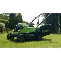 Газонокосилка аккумуляторная Greenworks GD24LM33, 24V, 33см, без АКБ и ЗУ