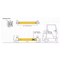 Ограждение для стеллажей iFlex Single RackEnd Barrier