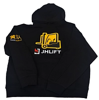 Толстовка с капюшоном JHLIFT черная унисекс