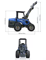 Многофункциональный шарнирно-сочлененный мини-погрузчик MULTIONE 8.5 SK Stage V premium