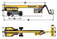 Самоходный телескопический подъемник Haulotte HT 43 RTJ PRO