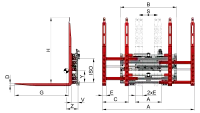 Захват двухпалетный KAUP 4T429C-4