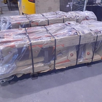 Гидравлическая тележка (рохля) CBY-AC 2.5, 2500 кг, 1150х550 мм, с резиновыми колесами
