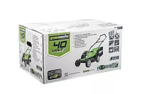 Газонокосилка аккумуляторная Greenworks G40LM35K4 40V 35 см c 1 АКБ 4 А.ч и ЗУ