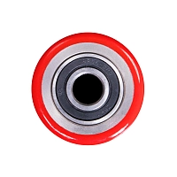 Коротковильная гидравлическая тележка (рохля) JHLIFT BF25-H, 2500 кг, 800х550 мм, усилен., с полиуретановыми колесами