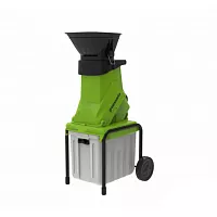 Измельчитель садовый электрический Greenworks GACSB, 220V, 2500W с контейнером