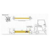 Ограждение для стеллажей eFlex Double RackEnd Barrier