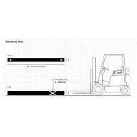 Ограждение для стеллажей eFlex ForkGuard Kerb