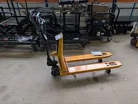 Весовая гидравлическая тележка (рохля) Jungheinrich AMW 22P C-GV, 2200 кг, 1150х540 мм, с резиновыми колесами