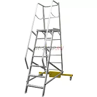 Компактная лестница с платформой Megal ЛСПК