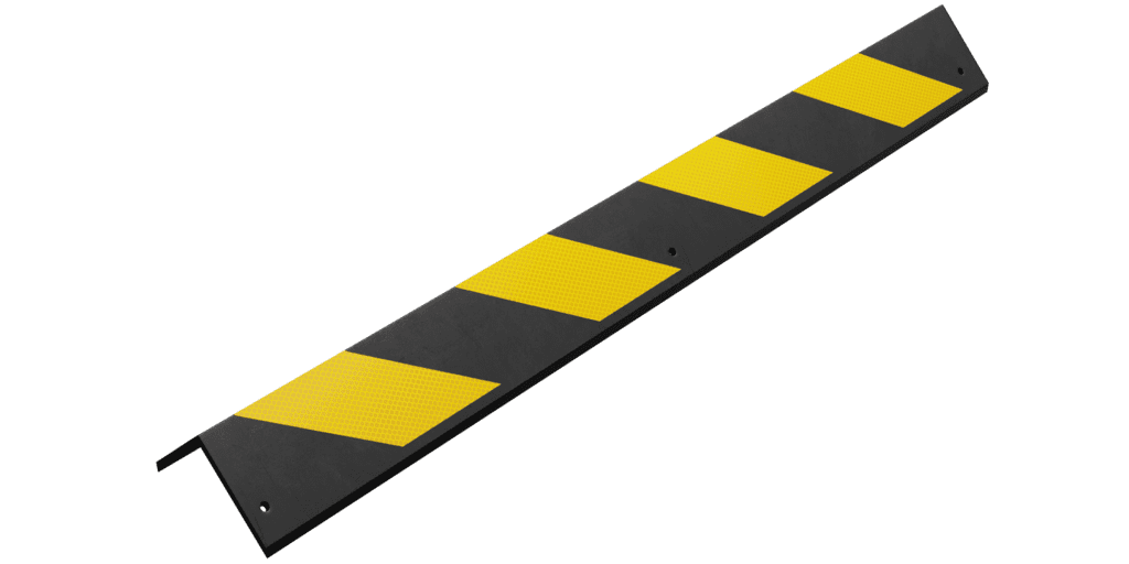 Демпфер угловой резиновый косые светоотражатели ДУ-8-900