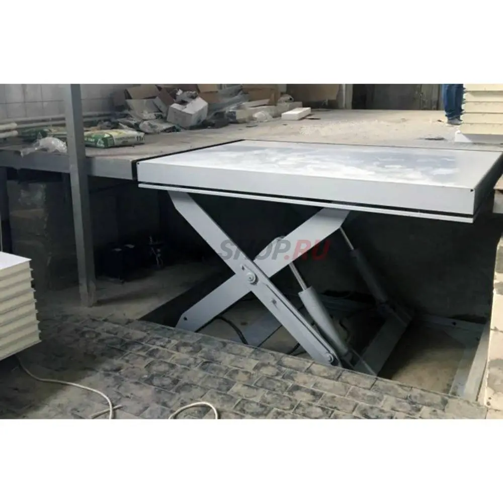 Одноножничный гидравлический подъемный стол