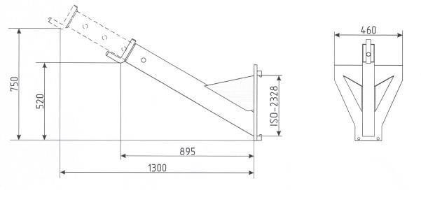 Захват специальный для биг-бэгов с одним крюком (крепление на каретку FEM II).