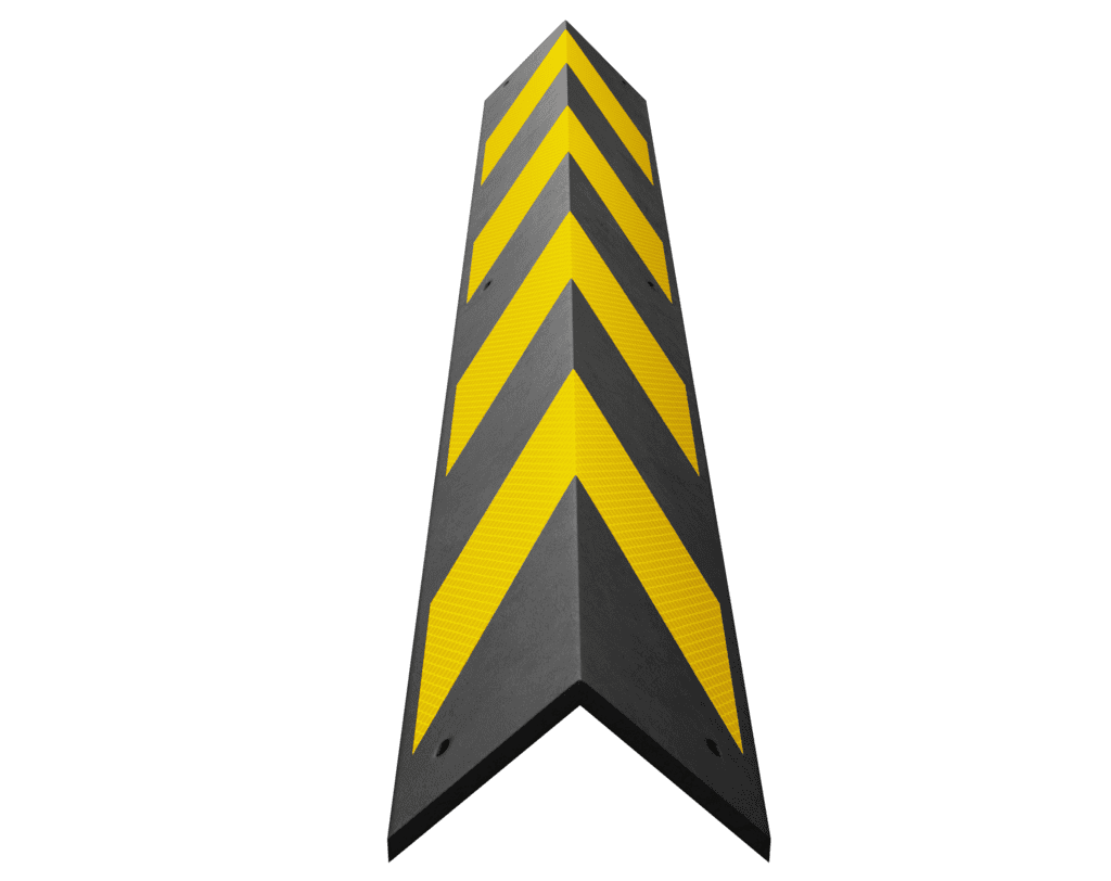 Демпфер угловой резиновый косые светоотражатели ДУ-8-900