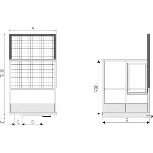 Подъемная рабочая площадка ПРП - 1