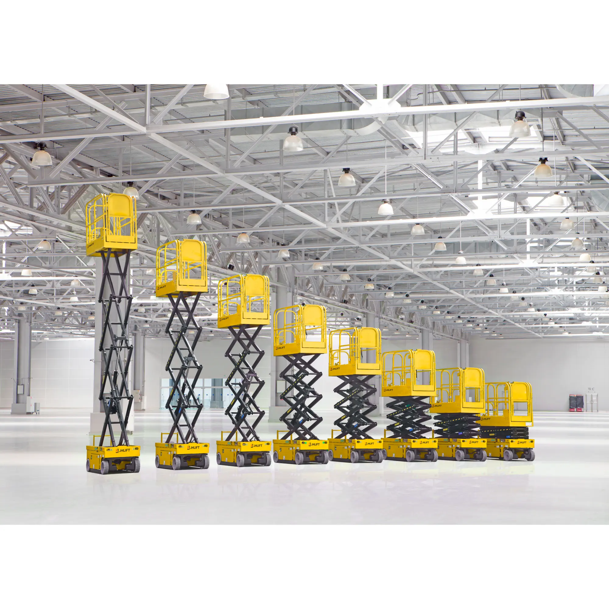 Электрический ножничный подъемник JHLIFT 100XENS, р/в 10000 мм, г/п 230 кг