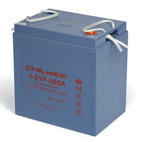 Тяговый гелевый аккумулятор CHILWEE 3-EVF-200A для подметательной машины Viper AS 710 R картинка