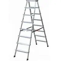 Krause DOPPLO Двусторонняя стремянка ( черная), рабочая высота 2200-3300мм