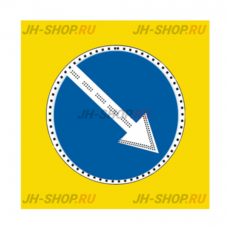 Светодиодный знак (4.2.1, 4.2.2), 900x900, светодиоды по контуру и стрелке  картинка