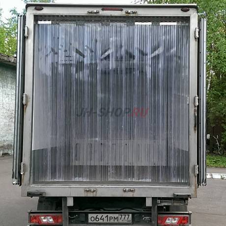 Сдвижная поперек фургона мобильная ПВХ-завеса картинка