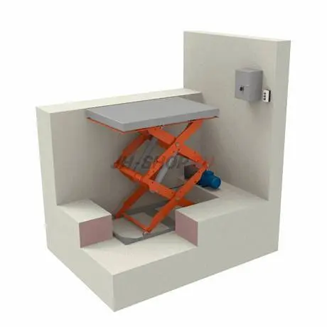 Двухножничный гидравлический подъемный стол  картинка