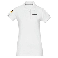 Футболка-поло женская белая