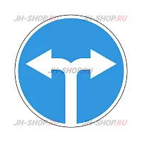 Предписывающий знак 4.1.6 — Движение направо или налево