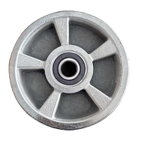 Большегрузная гидравлическая тележка (рохля) JHLIFT AC50-H, 5000 кг, 1150х550 мм, с железными колесами