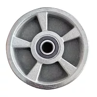 Большегрузная гидравлическая тележка (рохля) JHLIFT AC50-H, 5000 кг, 1150х550 мм, с железными колесами