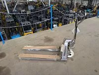 Гидравлическая тележка (рохля) из нержавеющей стали Jungheinrich AM I20, 2000 кг, 1140х520 мм, с нейлоновыми колесами