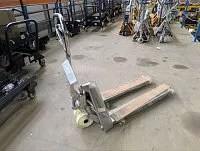 Гидравлическая тележка (рохля) из нержавеющей стали Jungheinrich AM I20, 2000 кг, 1140х520 мм, с нейлоновыми колесами