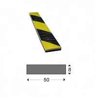 Профиль защитный сигнальный П-Мат тип D 8/50 1 м